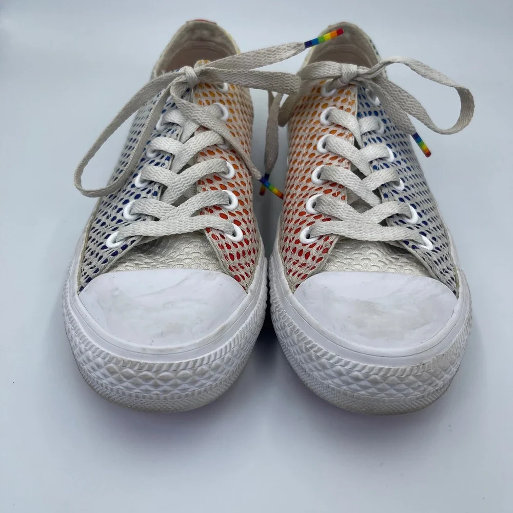 Converse Chuck Taylor All Star Ox Pride Rainbow Sneakers Unisex Mens 6 Womens 8